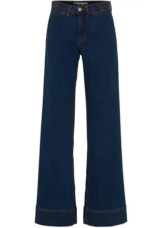 Wide- Leg Jeans Mid Waist, Komfort-Stretch | Bonprix DE