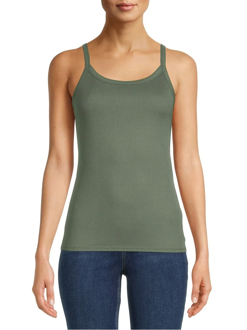 No Boundaries Rib Cami Top, 1 or 5-Pack, Women's | Walmart (US)
