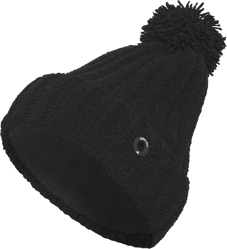 adidas Women's Chenille Cable-Knit Pom Golf Beanie | Amazon (US)