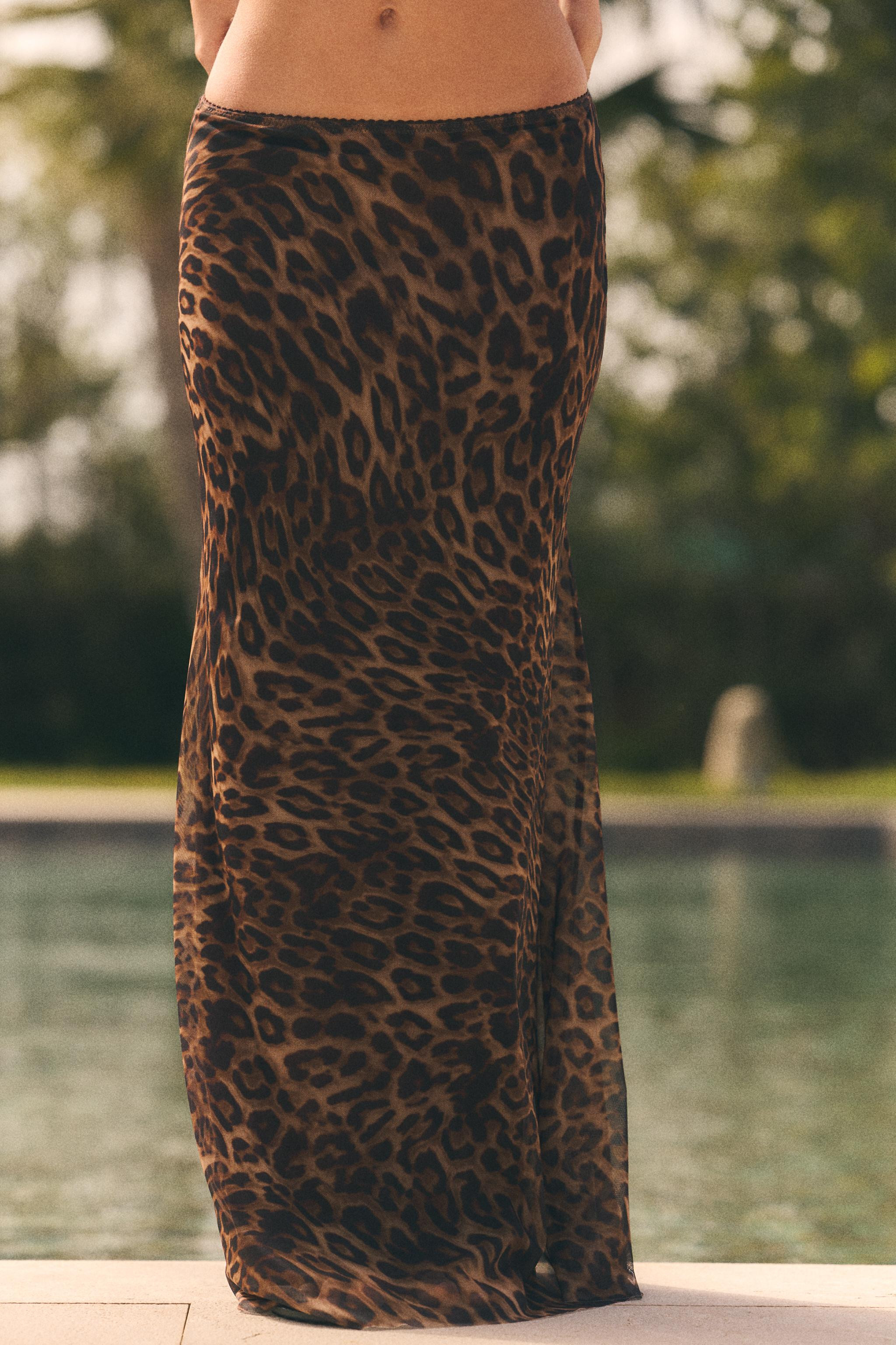 ANIMAL PRINT TULLE SKIRT | Zara US