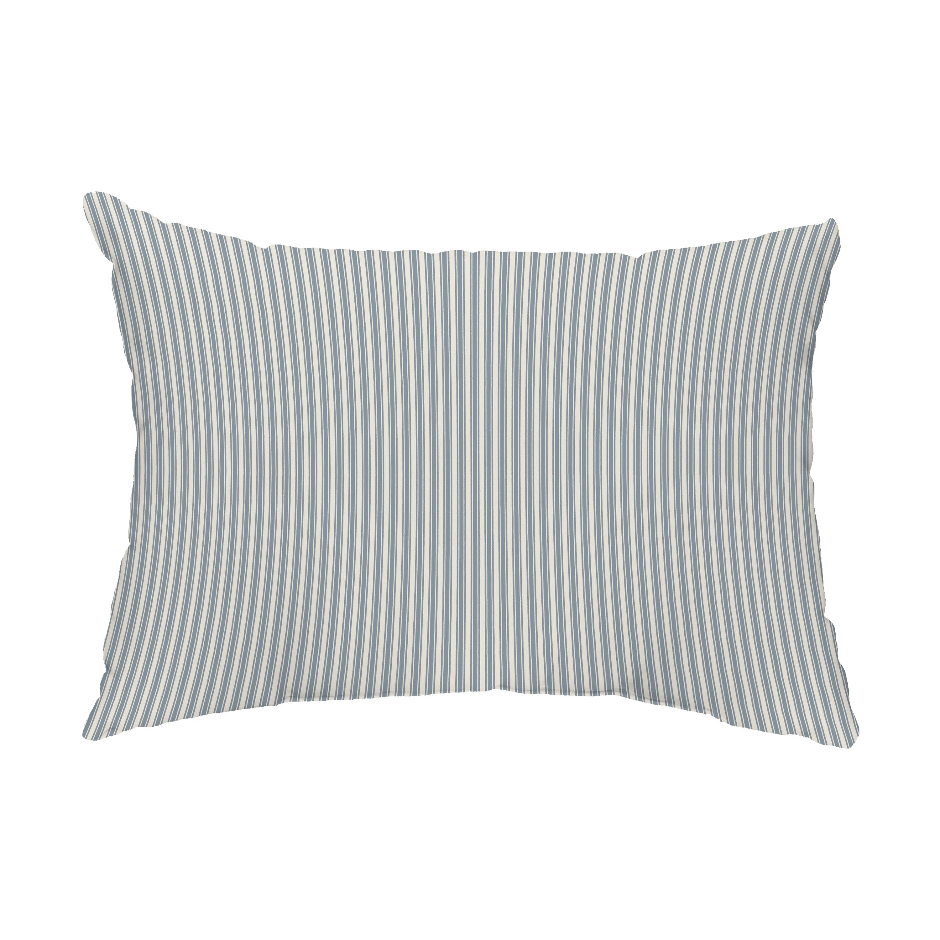 Simply Daisy, 14" x 20" Ticking Stripe Navy Blue Decorative Stripe Outdoor Pillow | Walmart (US)