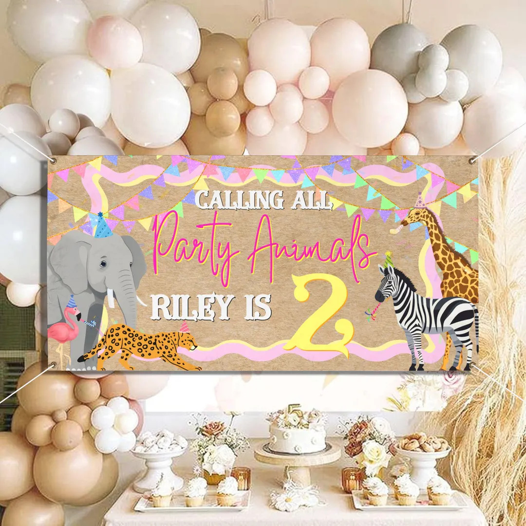 Party Animals Birthday Theme, Circus Aesthetic, Fun and Bright, Any Age, Boy and Girl Calling All... | Etsy (US)