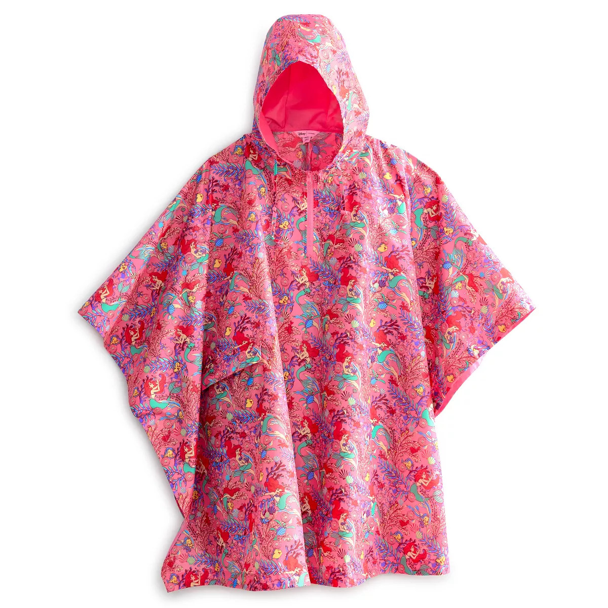 Vera Bradley Women's Outlet Disney Rain Pullover Ariel's Pink Lagoon | Target