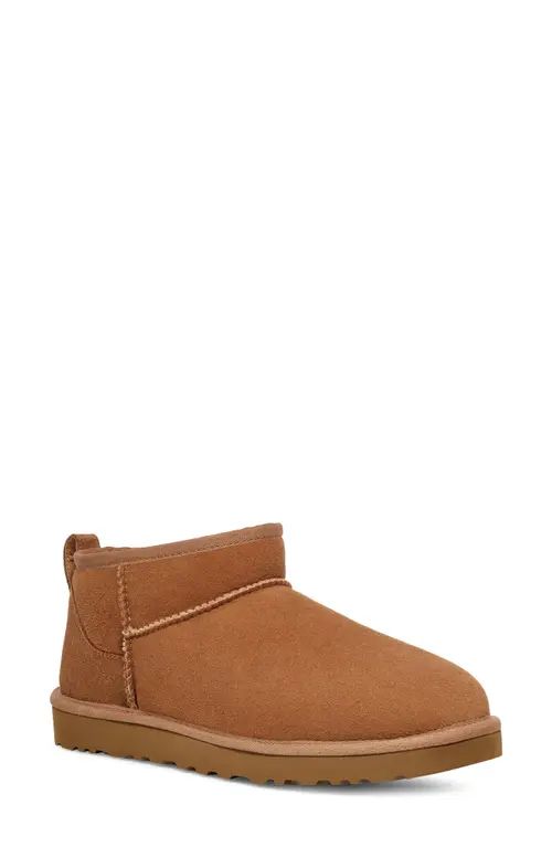 UGG(r) Ultra Mini Classic Water Resistant Boot in Chestnut at Nordstrom, Size 15 | Nordstrom