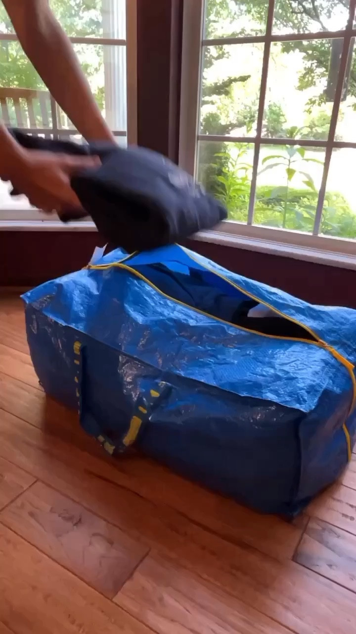 If you haven’t discovered these IKEA bags, you are missing out. Especially if you have any moves upcoming, like:
• college kids in and out of the dorm or apartment
• off to their new job
•storing things at your house
All the bulky stuff like bedding, shoes, boots,  & decor can fit in here with ease. The straps can be used also as a backpack strap. You can even check these on the ✈️ if needed. And they fold up super small. Genius!
#ikeabag
#collegemove

#LTKHome #LTKFamily #LTKTravel