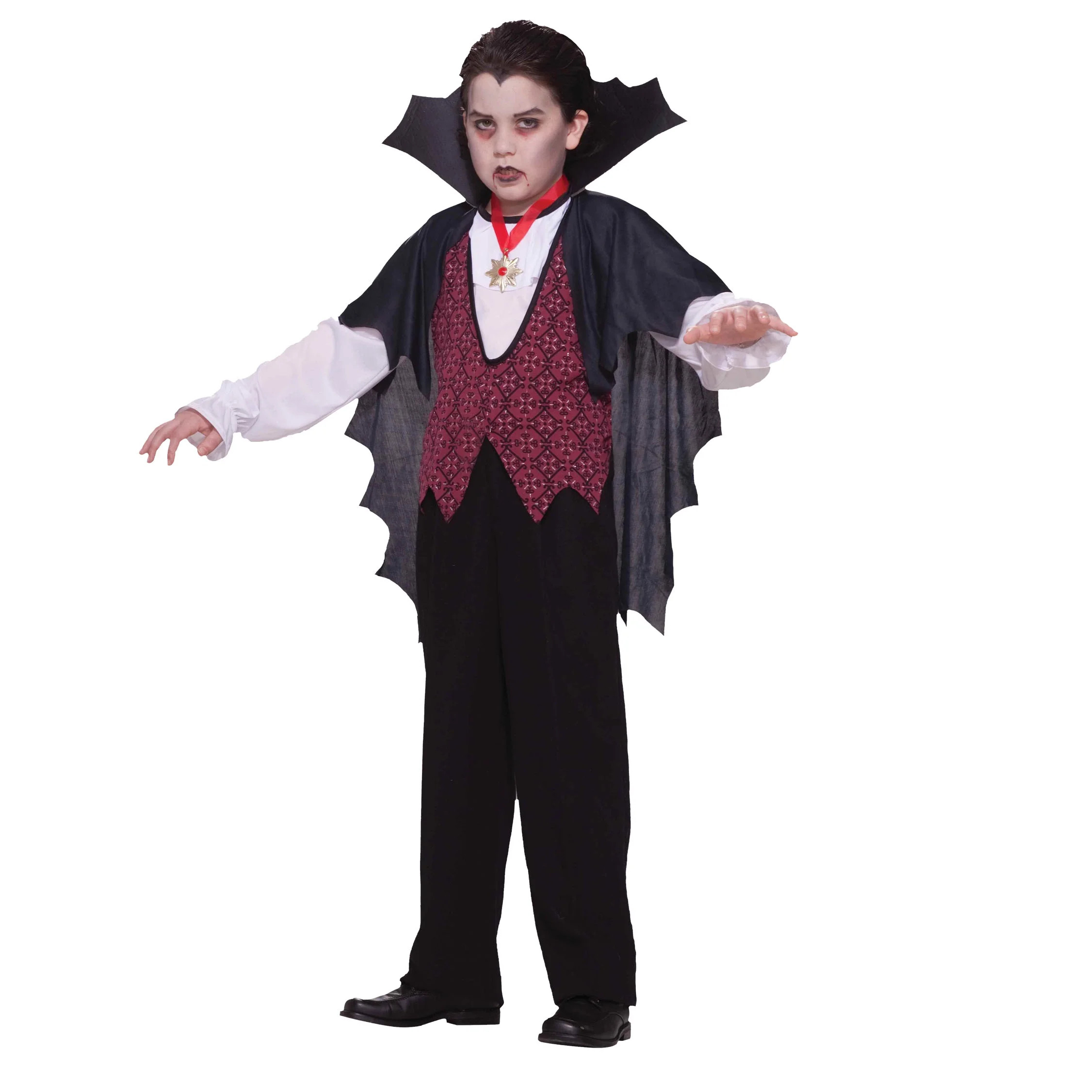 Vampire Halloween Costume for Children, Boy Size S (6/7), by Way to Celebrate | Walmart (US)