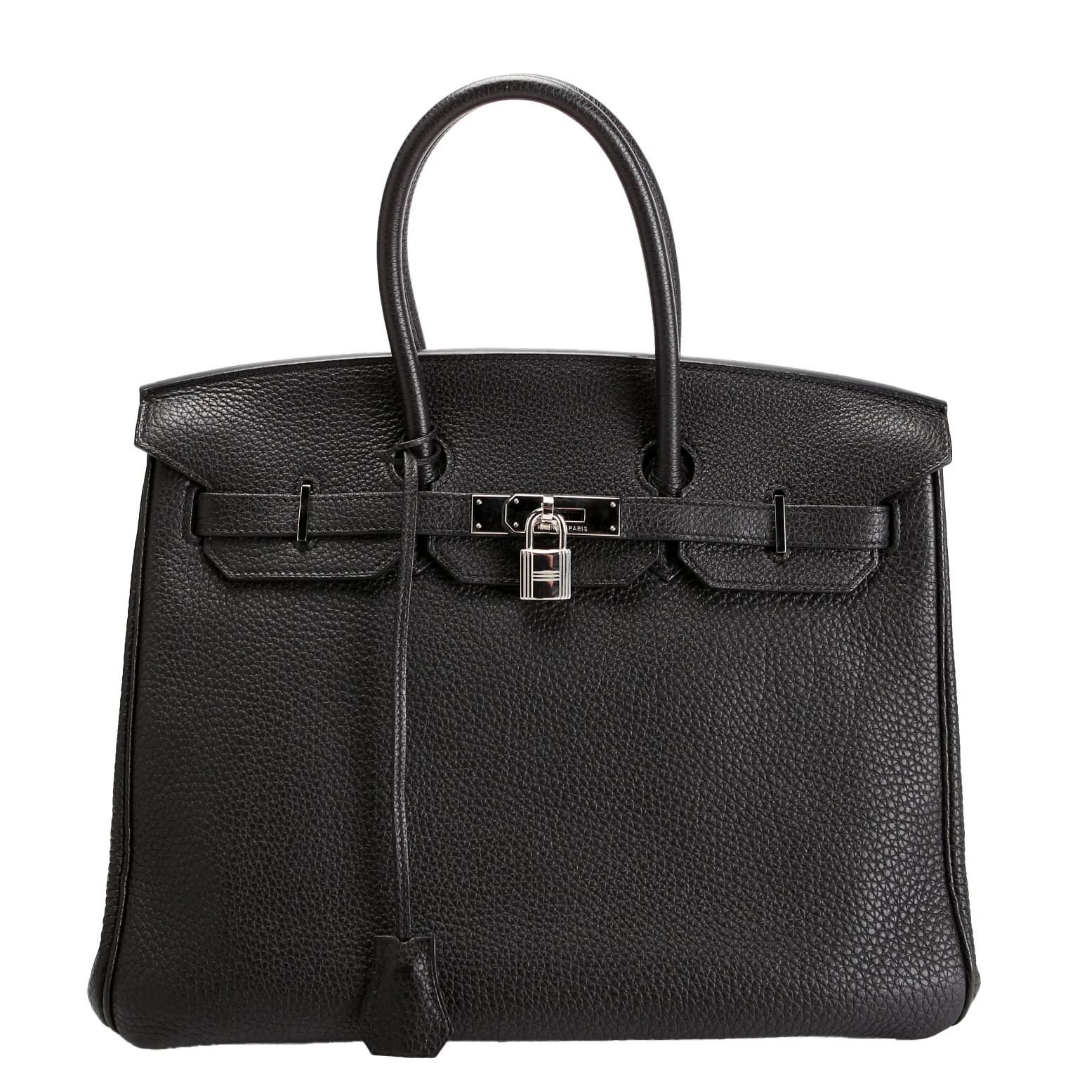 Birkin 35 Togo 2011 Black/Silver | Keeks Designer Handbags