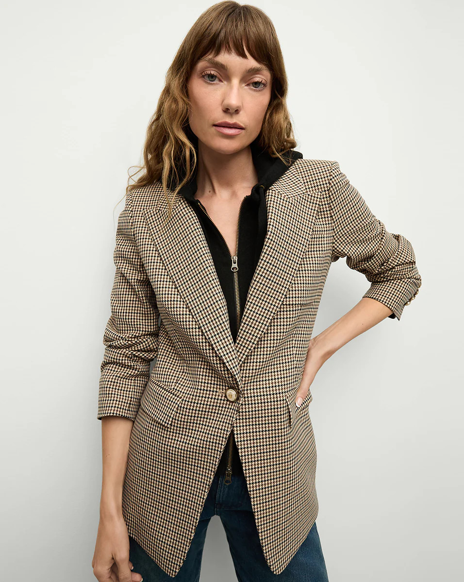Livvy Dickey Jacket | Houndstooth Blazer | Veronica Beard | Veronica Beard