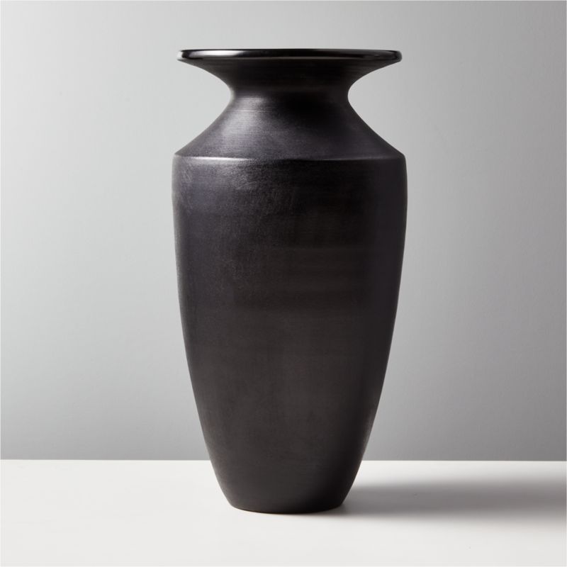 Yadira Black Vase + Reviews | CB2 | CB2