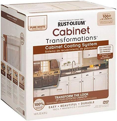 Rust-Oleum 298060 Transformations Cabinet Refinishing Kit, 143 Fl Oz (Pack of 1), Pure White | Amazon (CA)