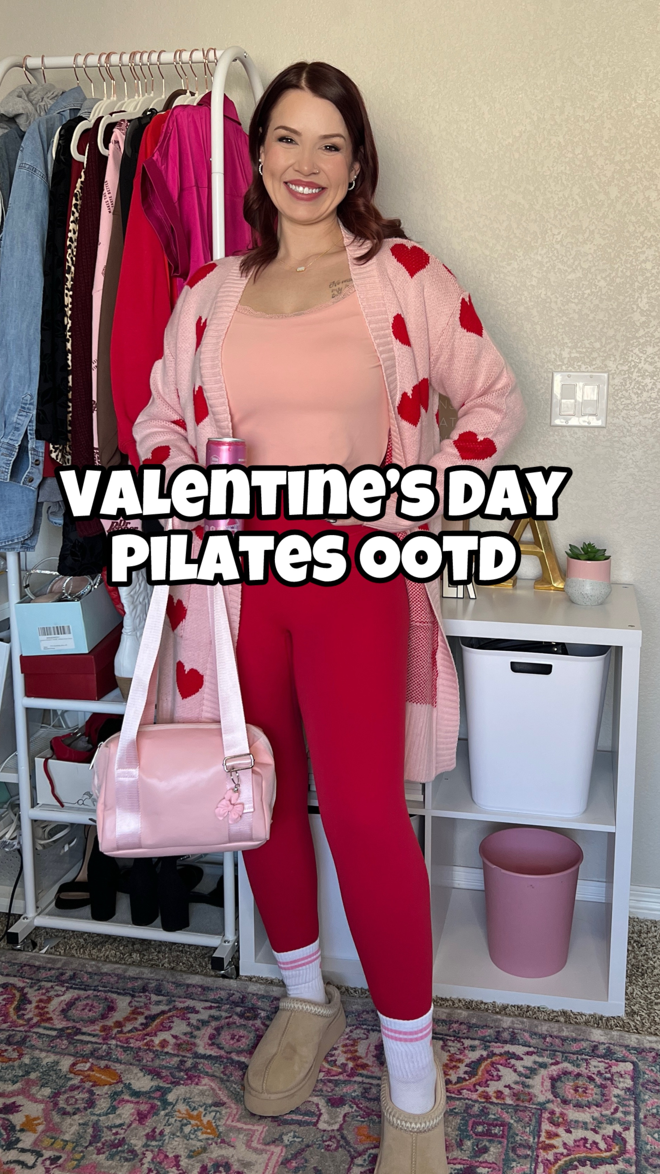 Valentine’s Day Pilates OOTD!

Loving the pink and red 😍 I feel like we need to wear these colors together for more than just Valentine’s Day!!? Right!?

Cardigan is a size large
Pink top is a large
Sports bra is a XL
Leggings is a large 

I am 5’6”/170 lbs 

#LTKMidsize #LTKActive #LTKFitness