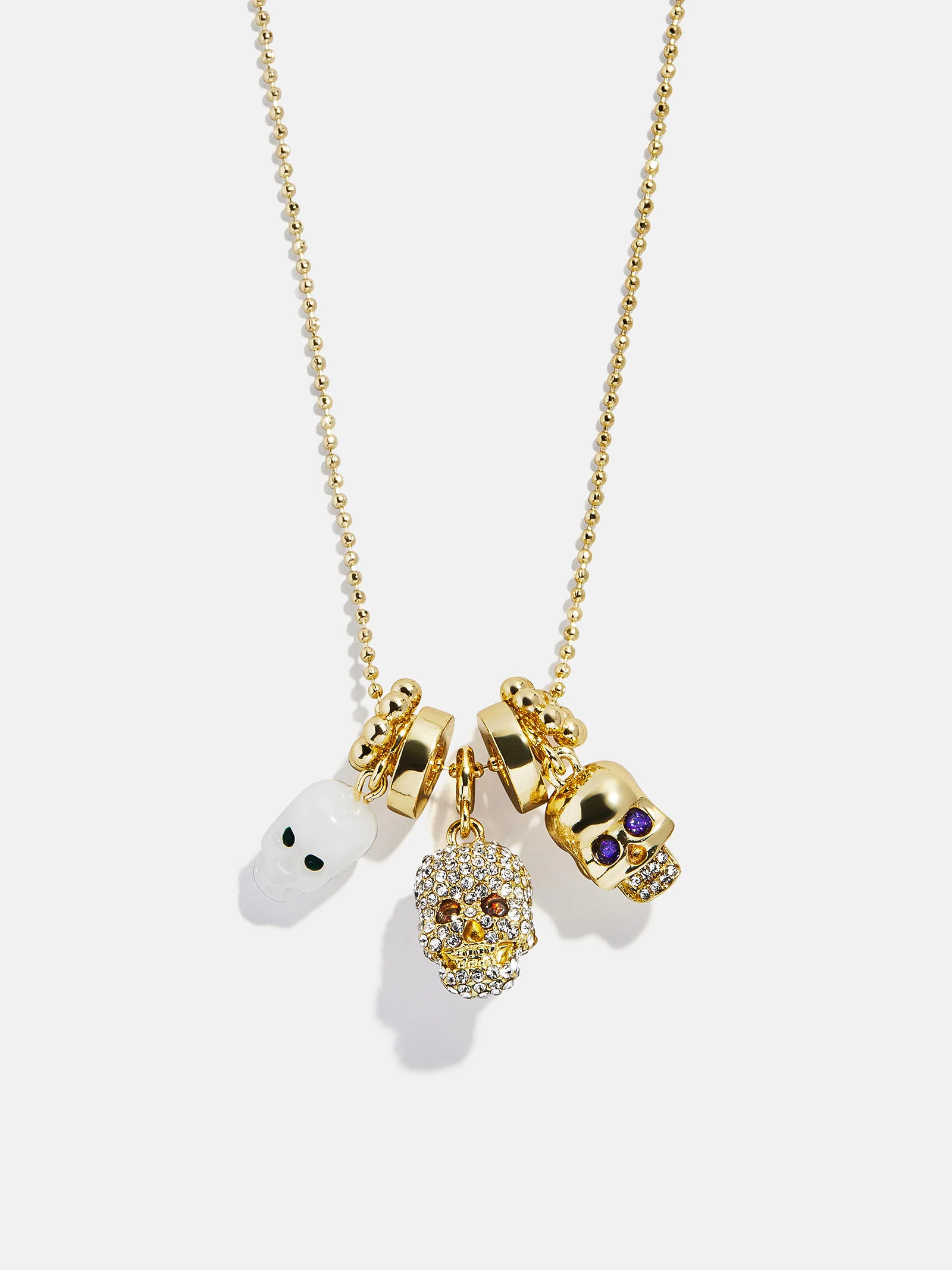 To Die For Charm Necklace - Gold/Pavé | BaubleBar