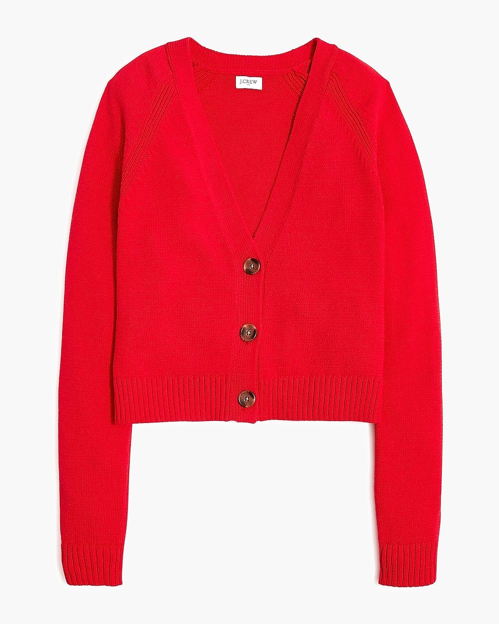 Cotton-blend V-neck cardigan sweater | J.Crew Factory