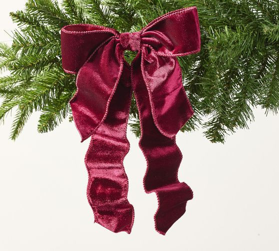 Velvet Double Bow Clip | Pottery Barn (US)