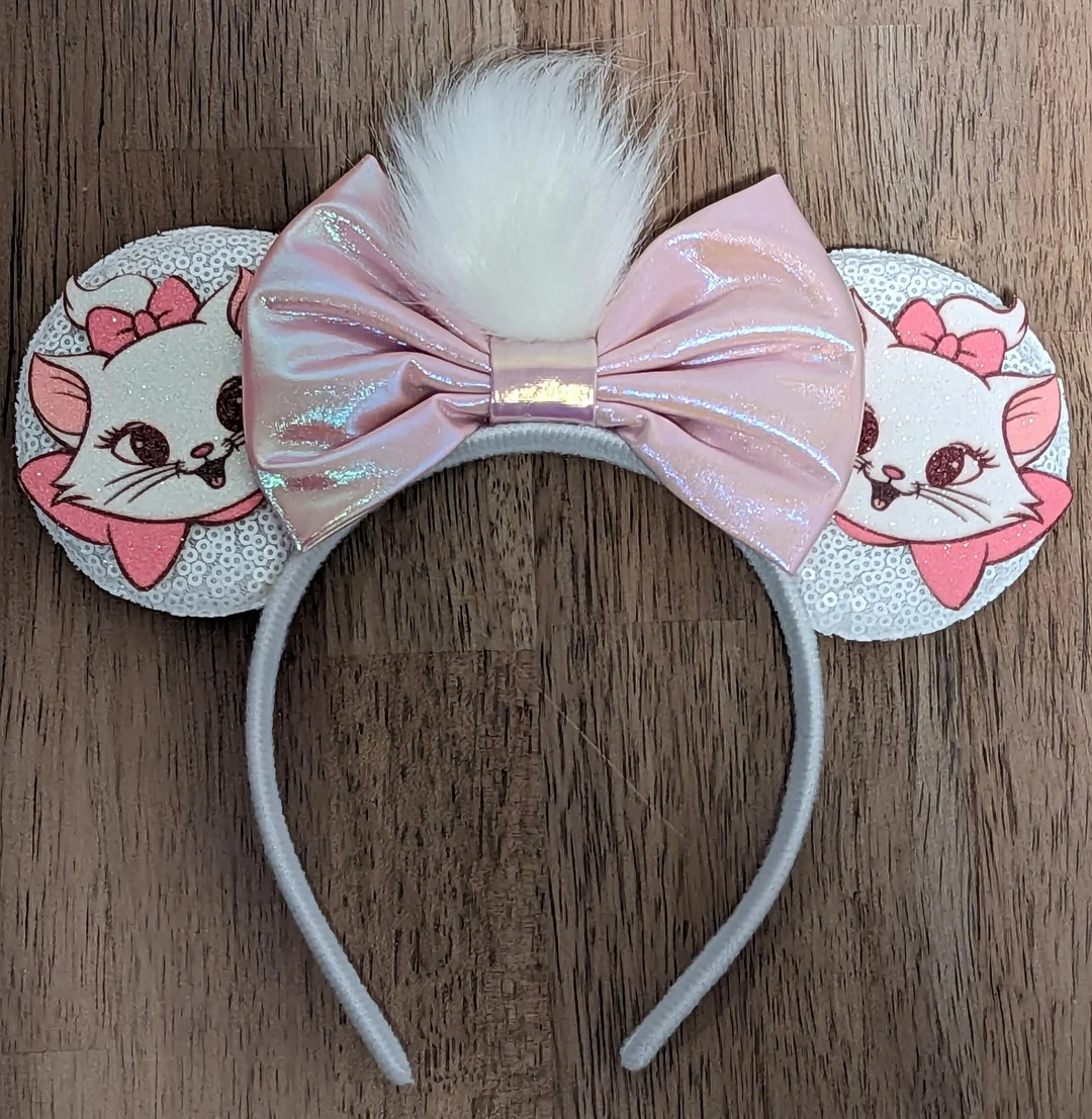 Marie Inspired Minnie Ears, Cat Mickey Ears, Aristocats Minnie Ears, chip dale Mickey Ears, Arist... | Etsy (US)