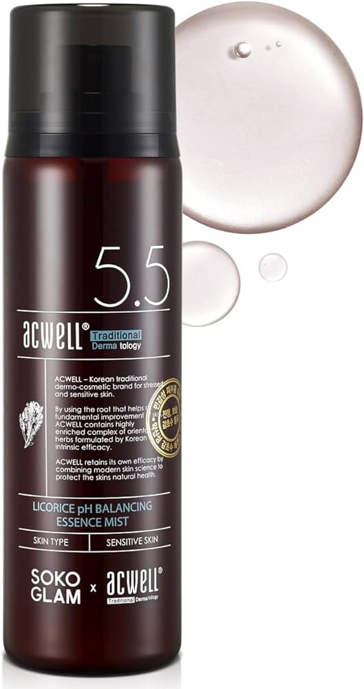 ACWELL Licorice pH Balancing Essence Hydrating Face Mist 3.38 fl.oz. - Soothing and Hydrating wit... | Amazon (US)