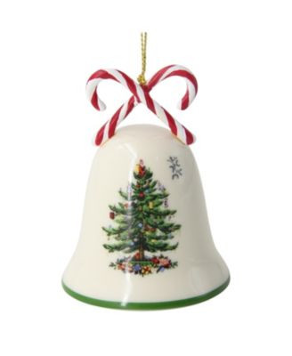 Christmas Tree Candy Cane Bell Ornament | Macy's