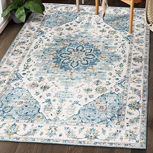 Amazon.com: ReaLife Machine Washable Rug - Stain Resistant, Non-Shed - Eco-Friendly, Non-Slip, Famil | Amazon (US)