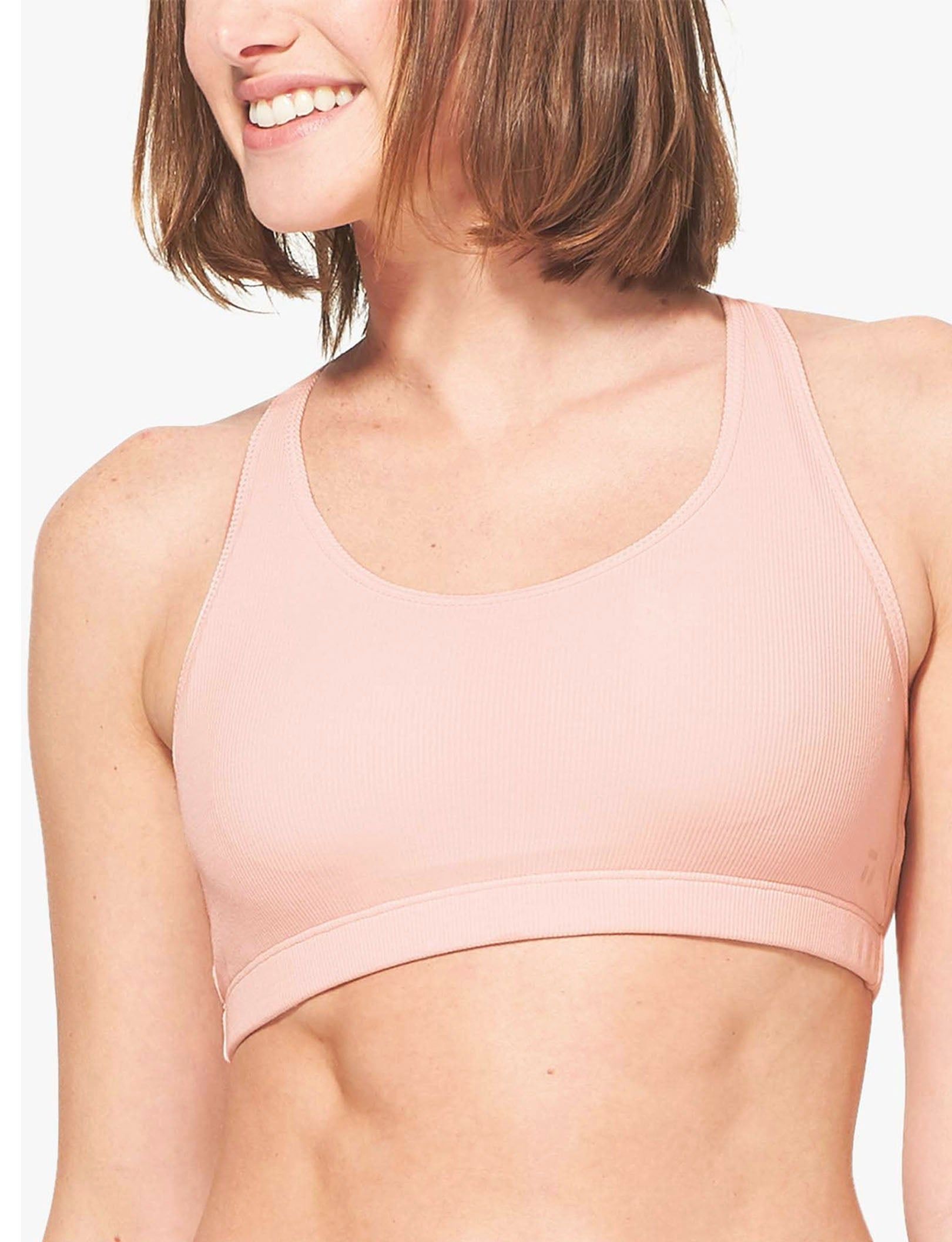 Second Skin Micro Rib Cross-Back Scoop Bralette | Tommy John