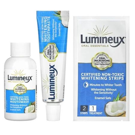 Lumineux Oral Essentials Certified Non-Toxic Whitening Strips 28 Strips Pack of 4 | Walmart (US)