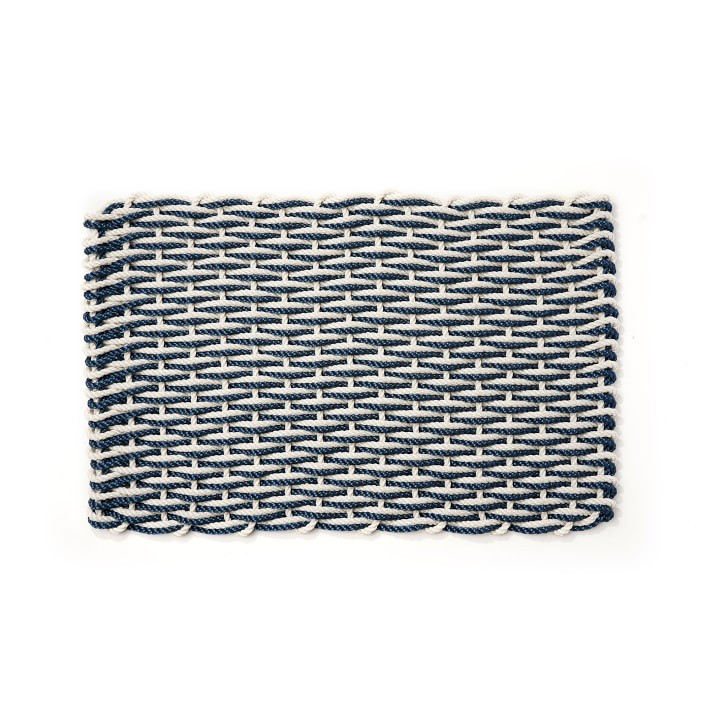 The Rope Co. Oyster & Navy Doormat | Williams-Sonoma