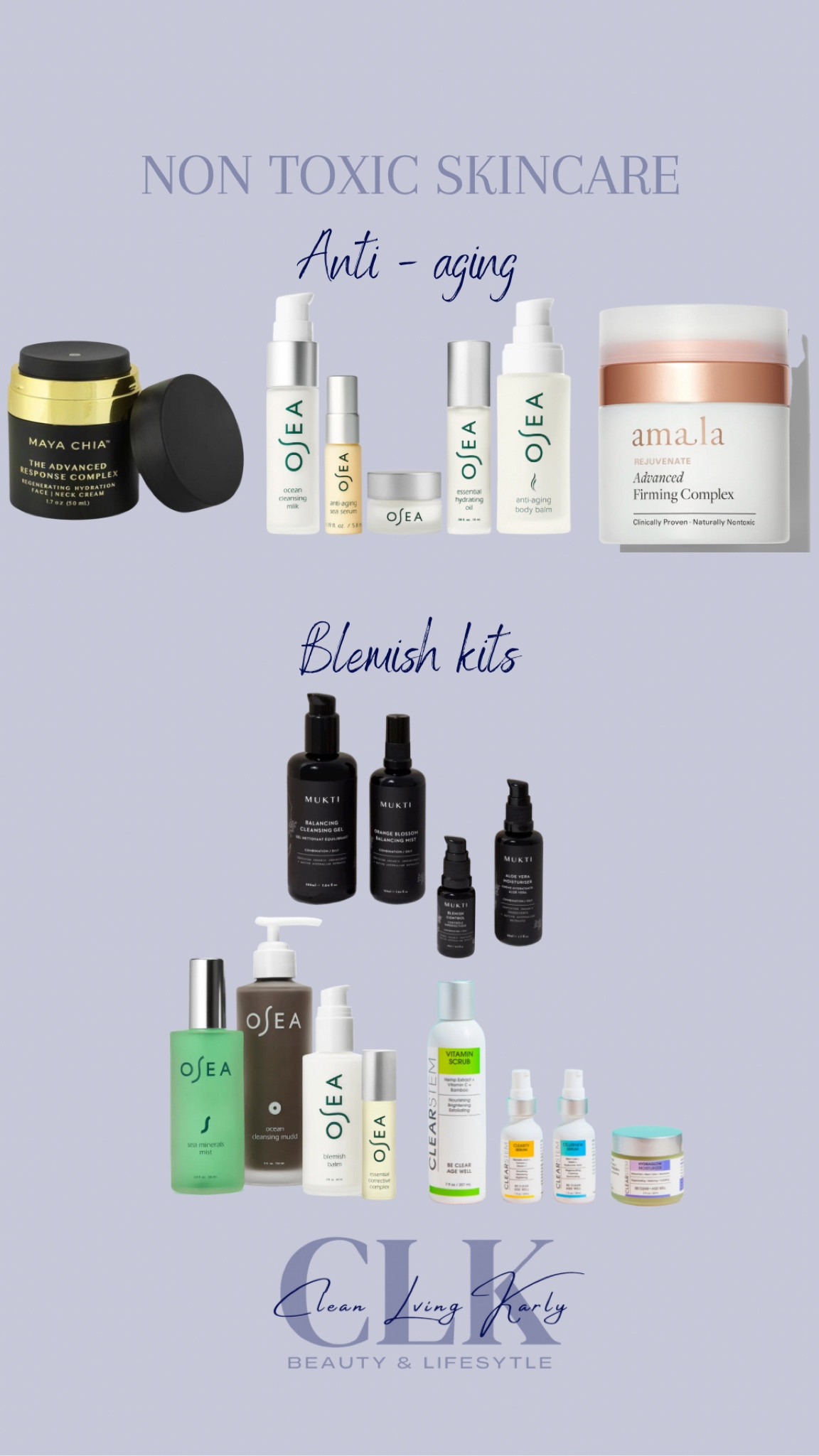 Non toxic skincare! Anti aging skincare and anti acne! Blemish kits! Beauty and skincare!!! Health and wellness!! 
✨Code CLEANLIVING on OSEA 
✨code CLEANLIVINGKARLY on Clearstem 

#LTKSeasonal #LTKFind #LTKbeauty