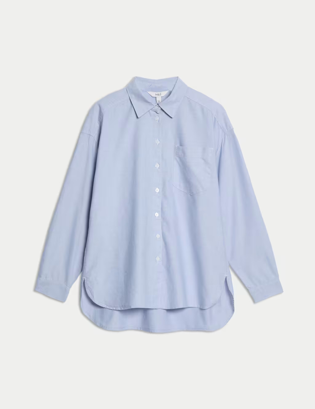 Pure Cotton Collared Oversized Shirt | Marks & Spencer (UK)