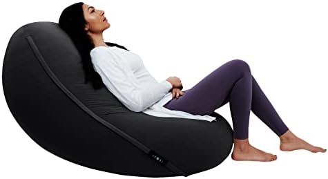 Moon Pod Adult Beanbag Chair, Charcoal - The Zero-Gravity Bean Bag for Stress, Anxiety, and All D... | Amazon (US)