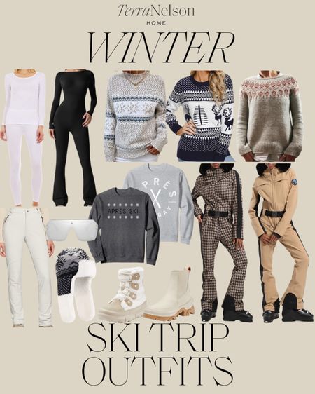Holiday ski outfits / Amazon fashion / snow outfits / snow bunny outfits / apres ski outfits / snow pants / winter sweaters / winter hats / winter boots / snow boots 

#LTKover40 #LTKSeasonal #LTKtravel