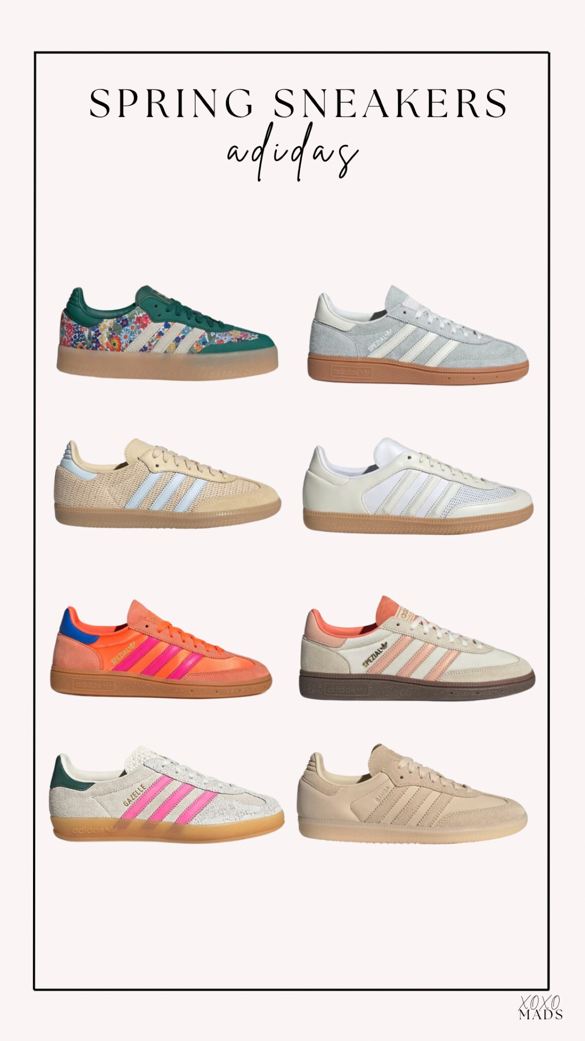 I size down one whole size in adidas!!! So many fun color combos ✨🧡🪼🥥💚

#LTKU #LTKShoeCrush #LTKFindsUnder100