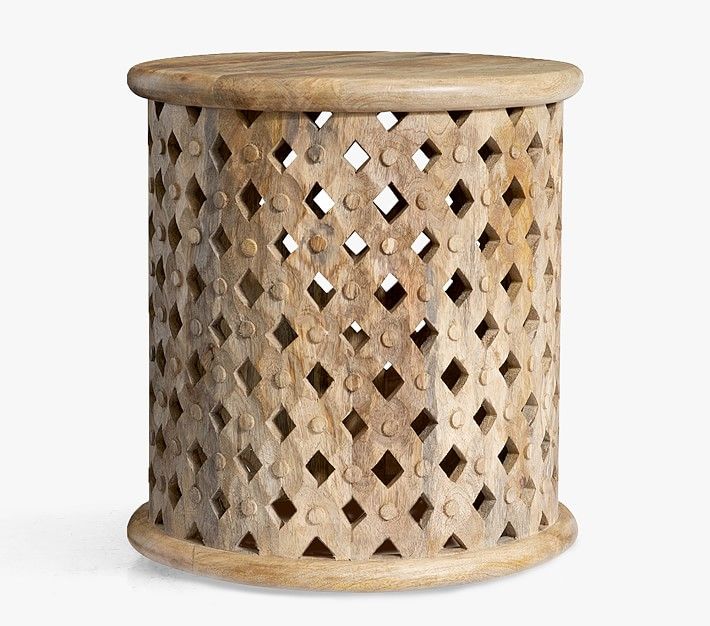 Stella Side Table, Washed Natural, In-Home Delivery | Pottery Barn Kids