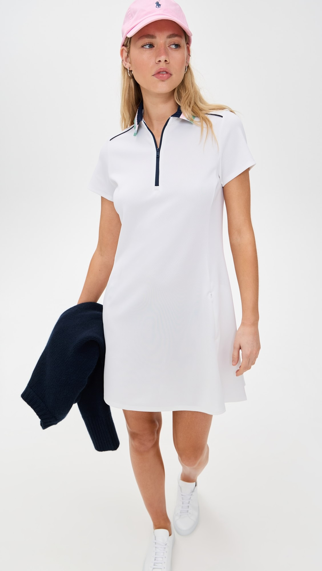 Pique Dress with Sweater Collar | Shopbop