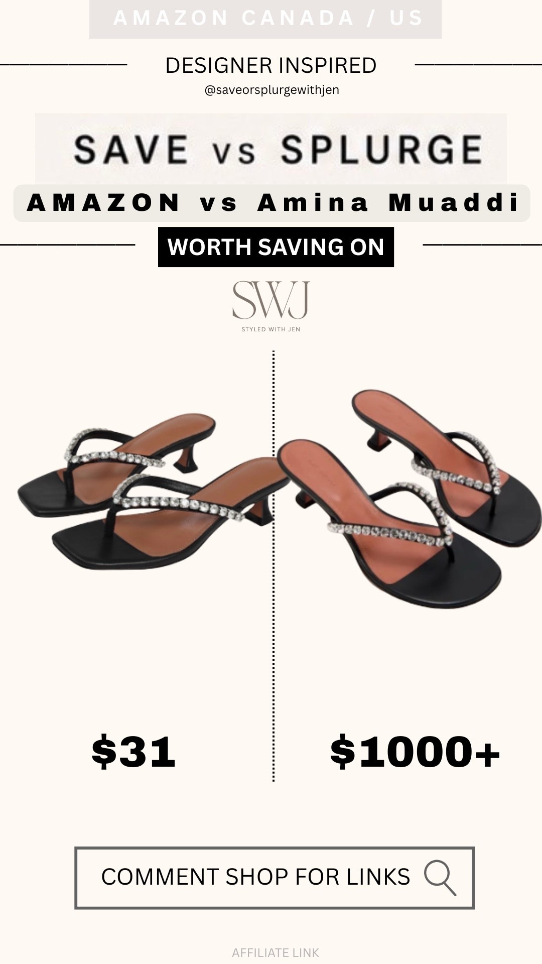 Would you got for the save or splurge?

#LTKsummer #LTKpartywear #LTKshoes