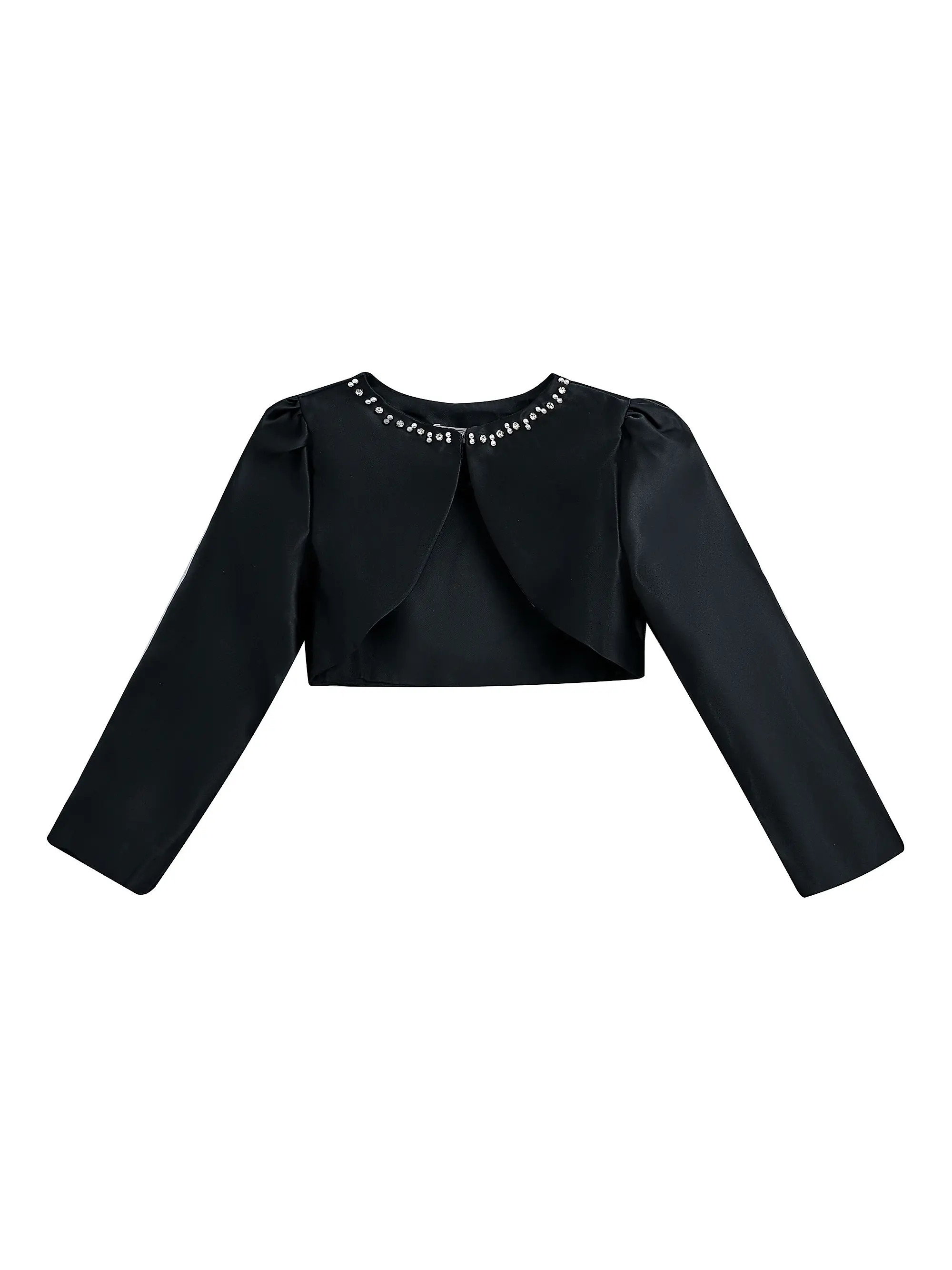 Little Girl's & Girl's Cropped Satin Cardigan | Saks Fifth Avenue