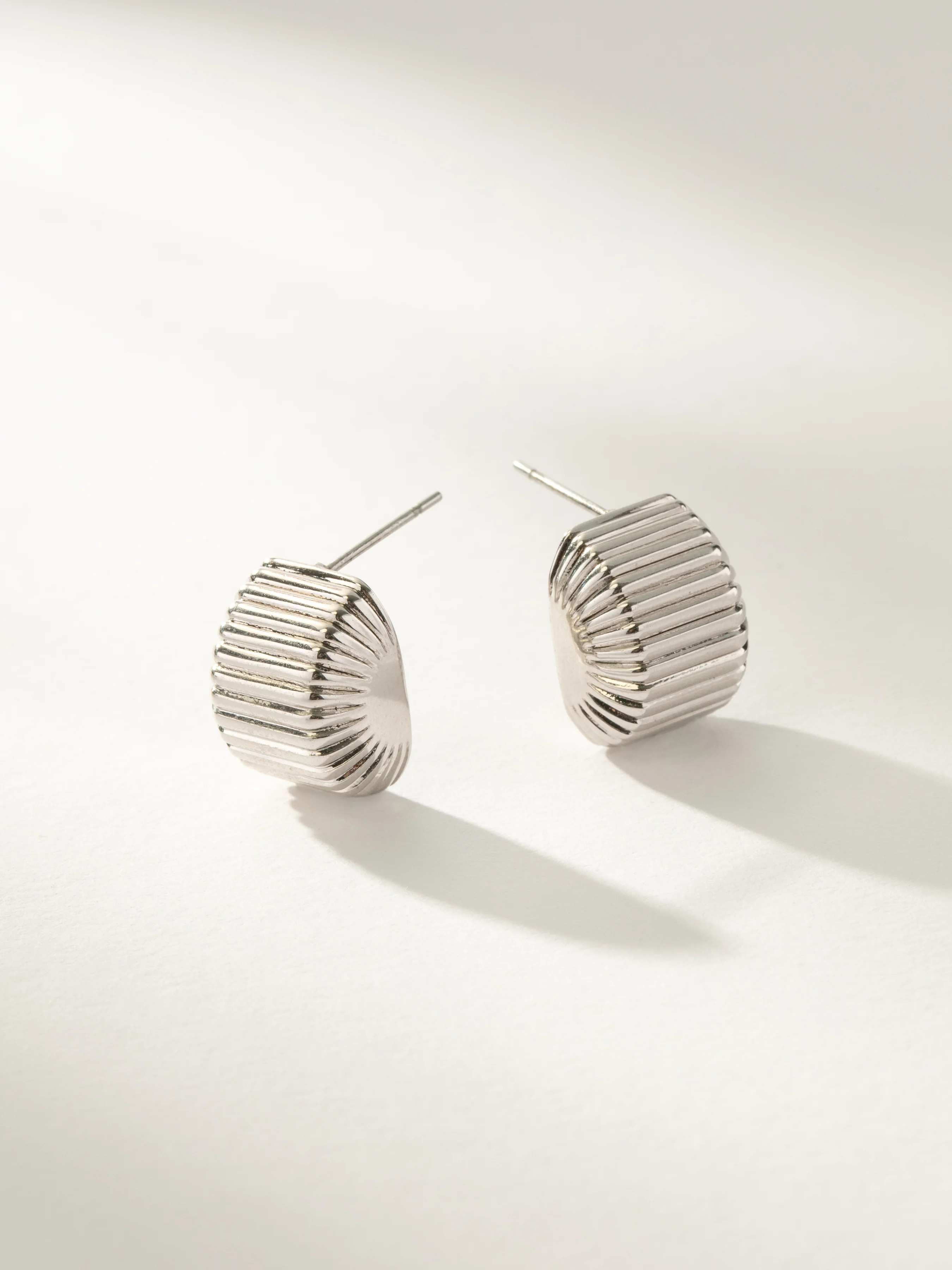 Chunky Ribbed Earrings in Gold | Statement Earrings | Uncommon James | Uncommon James