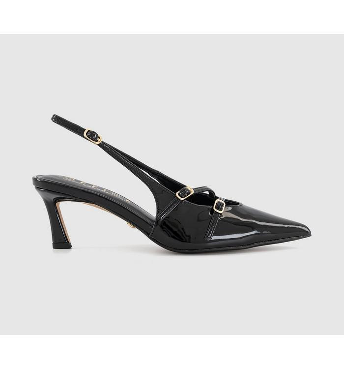 Melba Multi Strap Slingback Kitten Heels | Office Shoes (UK)