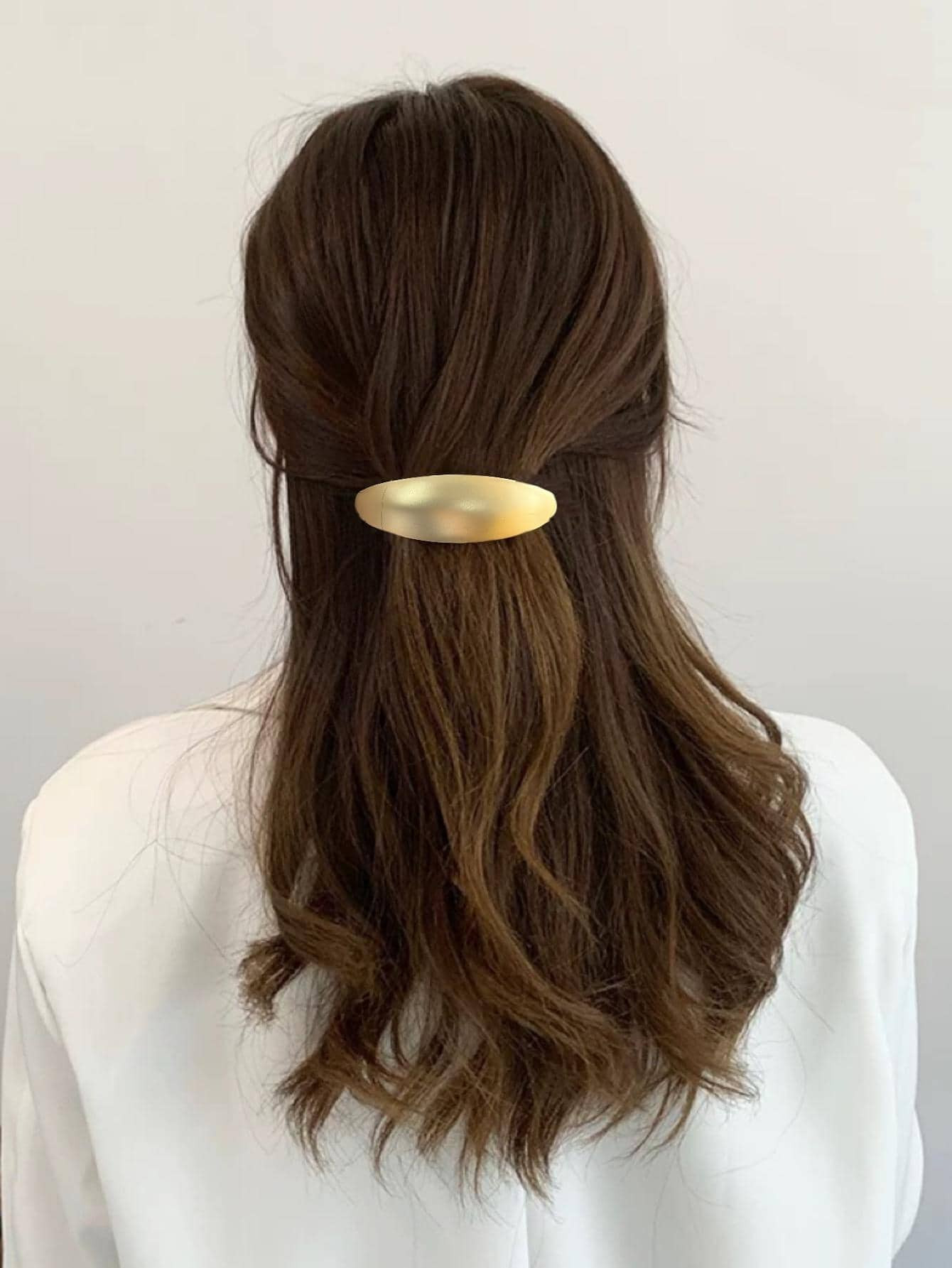 1pc Women Oval Decor Fashionable French Clip For Daily Life Casual | SHEIN