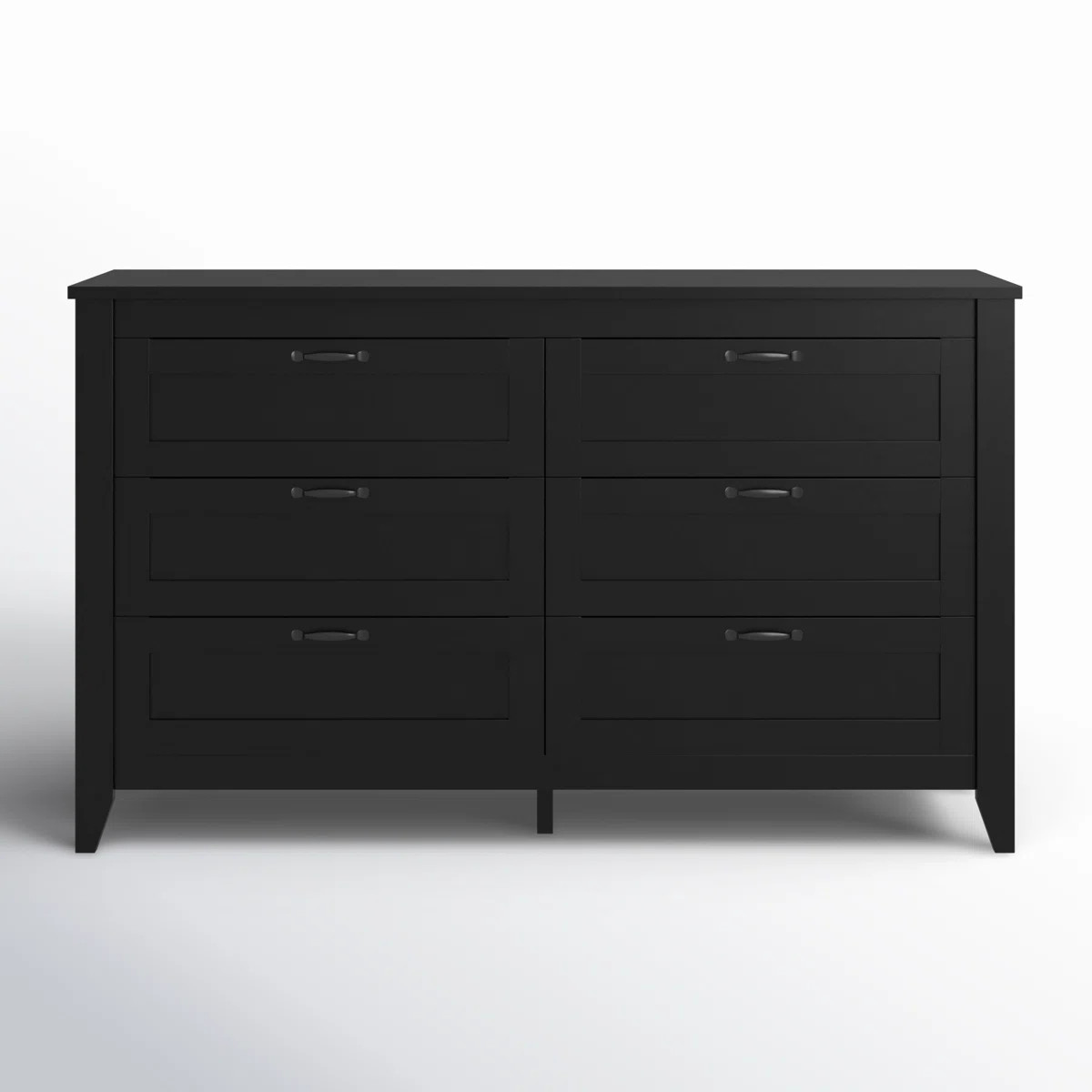 Astred 6-Drawer 54"W Double Dresser, Wood Dresser for Bedroom, Large Storage Chest with Metal Han... | Wayfair North America