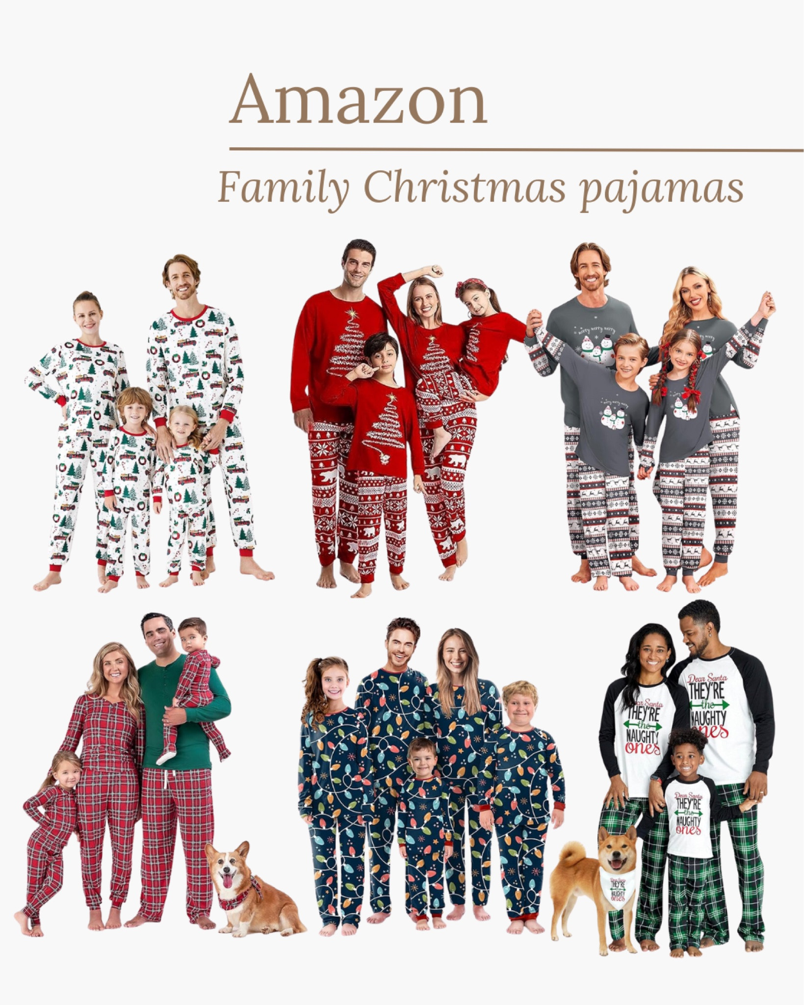 Amazon Family Christmas pajamas 

#christmaspajamas #matchingpajamas #amazonfashion #holidayfashion #sleepwear 

#LTKHoliday #LTKSeasonal #LTKGiftGuide
