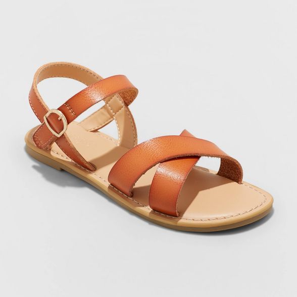 Girls' Pasha Ankle Strap Sandals - Cat & Jack™ | Target