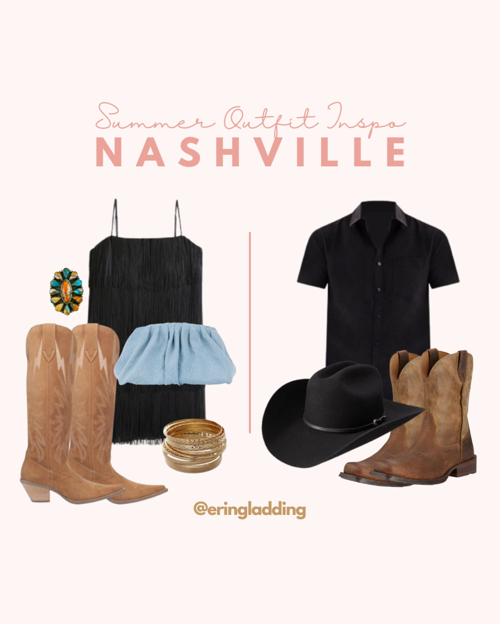 His and Hers Country Concert, Nashville, Date Night looks. Father’s Day gift ideas. Mens hat, Men’s boots. Western, Cowboy 

#LTKfamily #LTKGiftGuide #LTKFestival