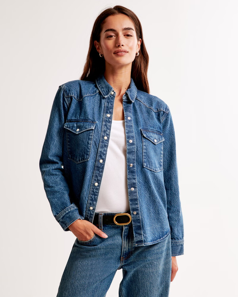 Western Denim Shirt | Abercrombie & Fitch (US)