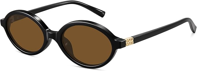 WOWSUN Retro Oval Sunglasses Womens Trendy Sun Glasses Sunnies UV400 Protection | Amazon (US)