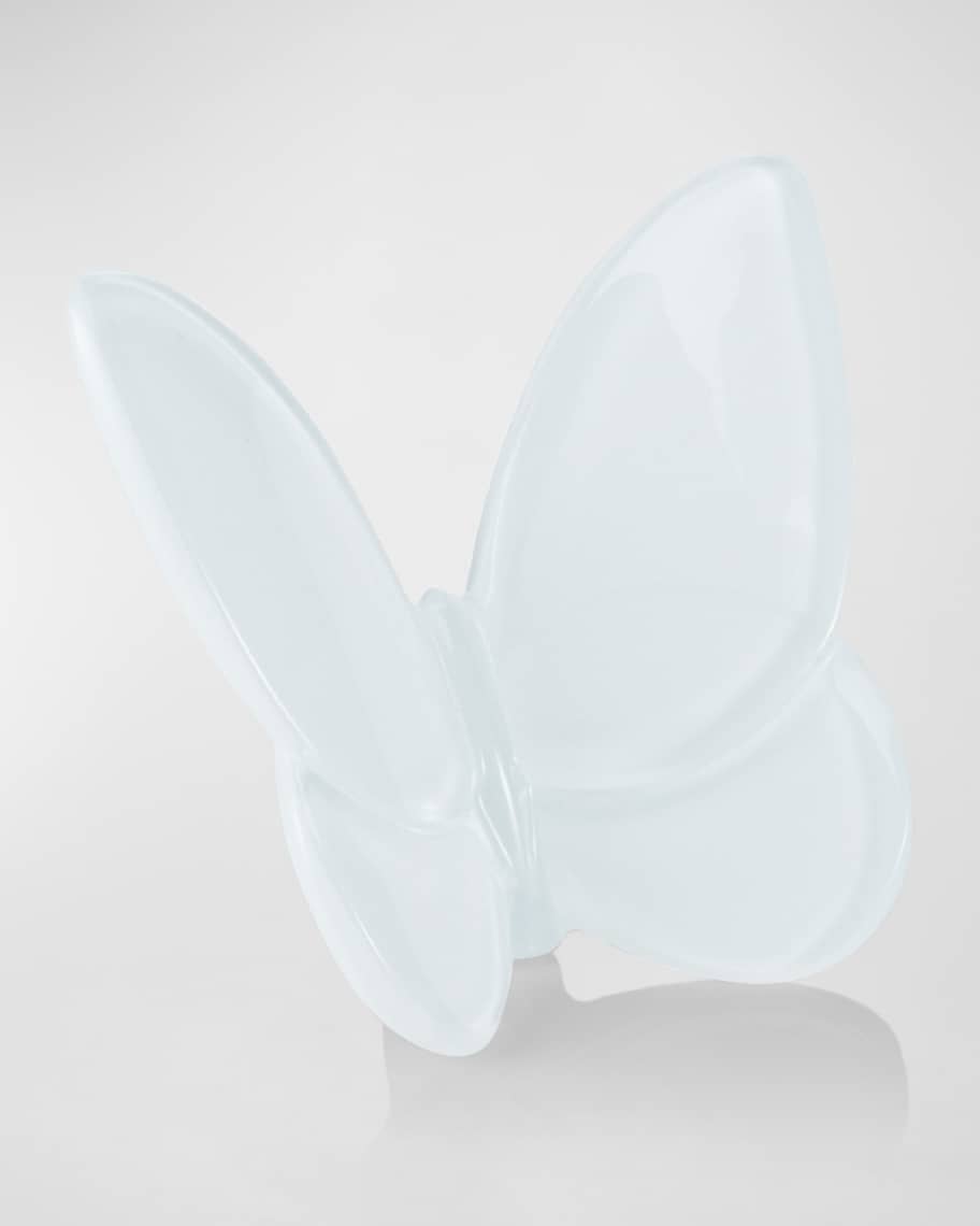 Baccarat 2.5" Lucky Crystal White Butterfly | Horchow