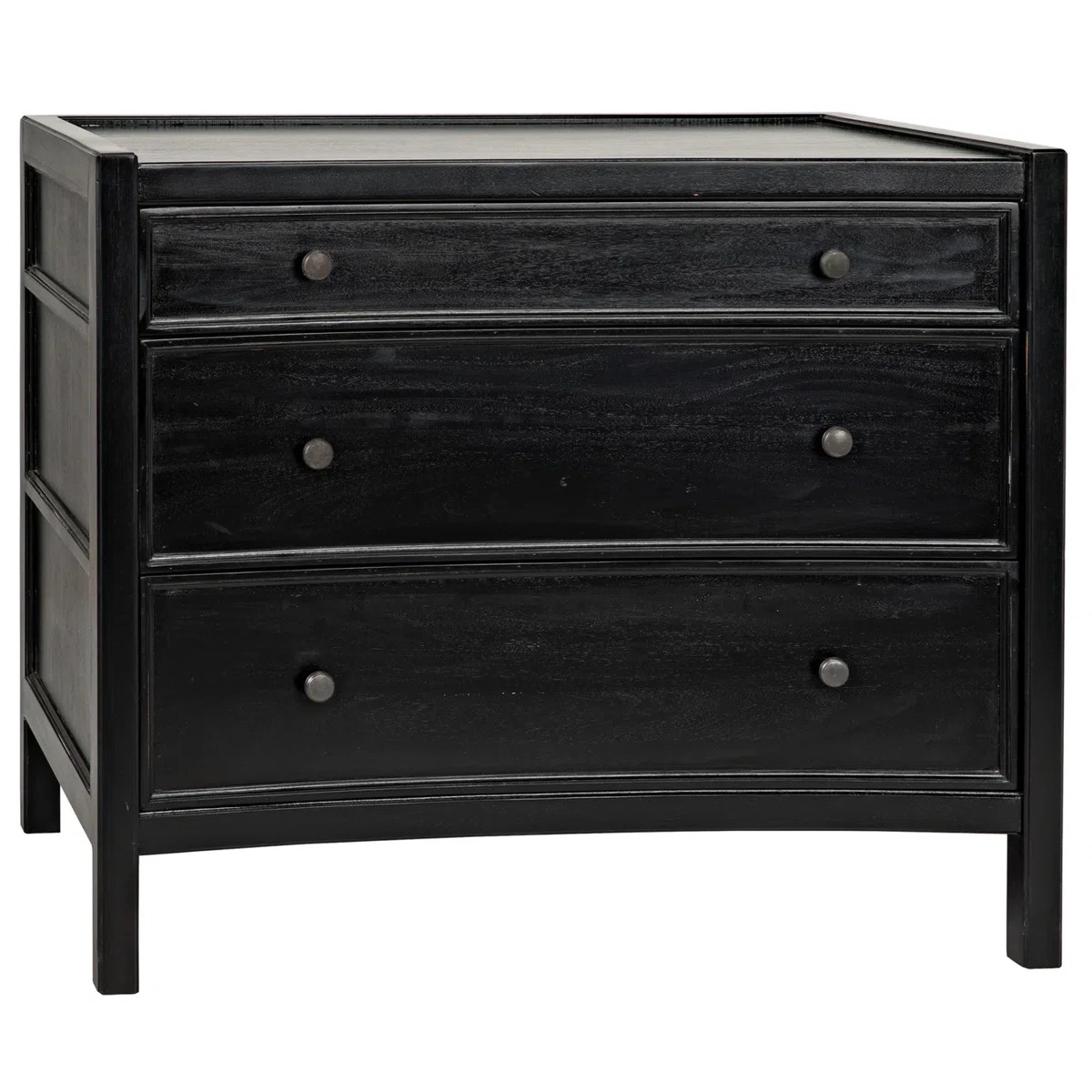 Noir Hampton 3 Drawer Bachelor's Chest | Perigold | Perigold