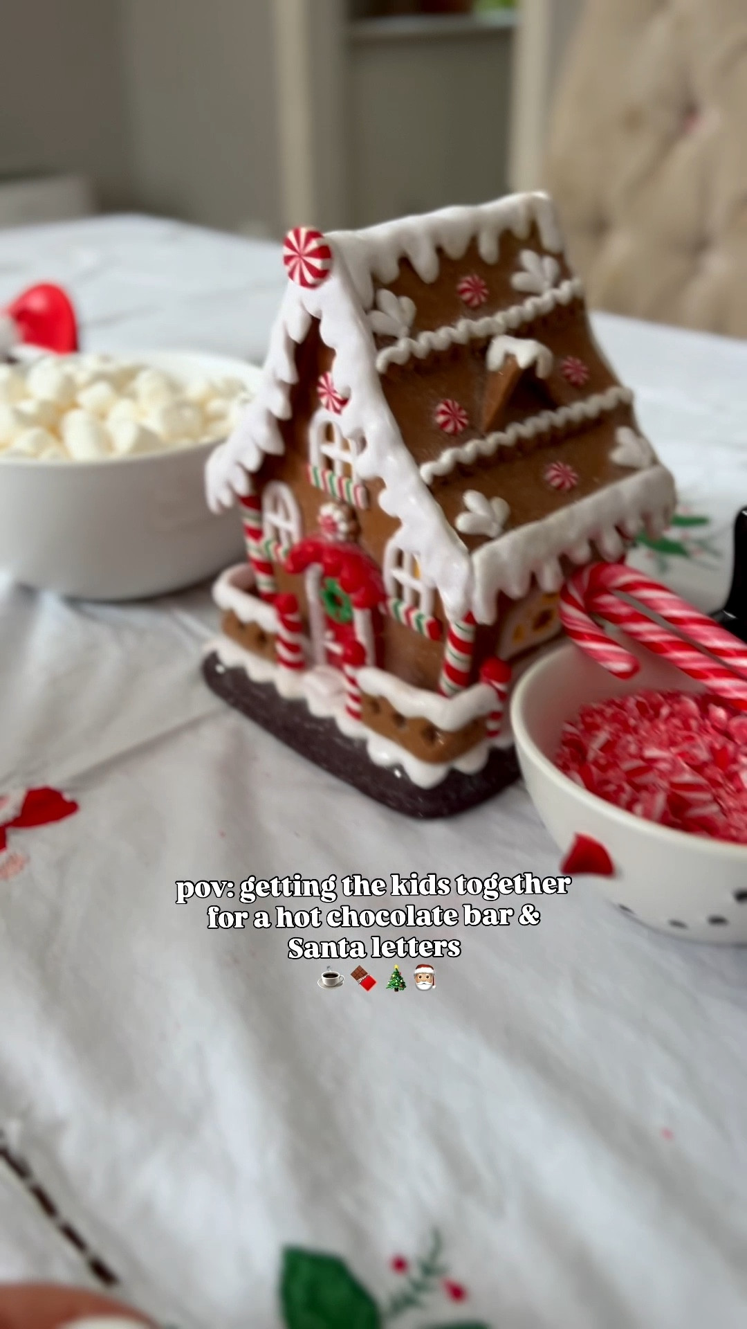 Time to get the kids together for a hot chocolate bar and Santa letters 🤍🎄🎅🏼

#christmastime #hotchocolatebar #christmasdecor #christmassetup #christmastable

#LTKFamily #LTKHoliday #LTKHome