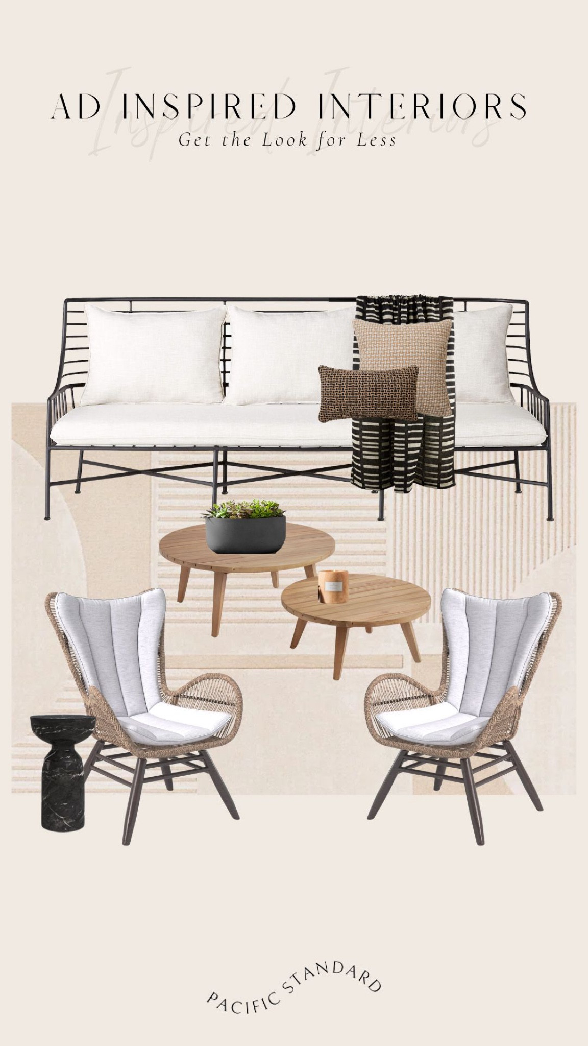 AD INSPIRED SPACES ~ Casual modern outdoor entertaining conversation set-up affordable finds | outdoor mock-up, design mock-up, outdoor mockup, modern design, 

#LTKFind #LTKhome