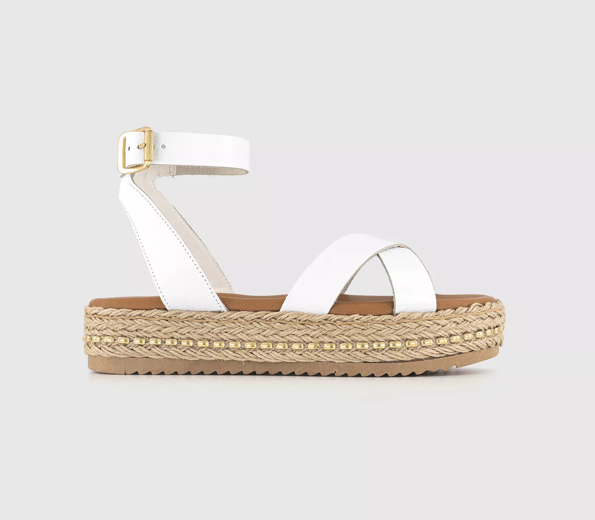 Sassy Cross Strap Espadrille Flatform | OFFICE London (UK)