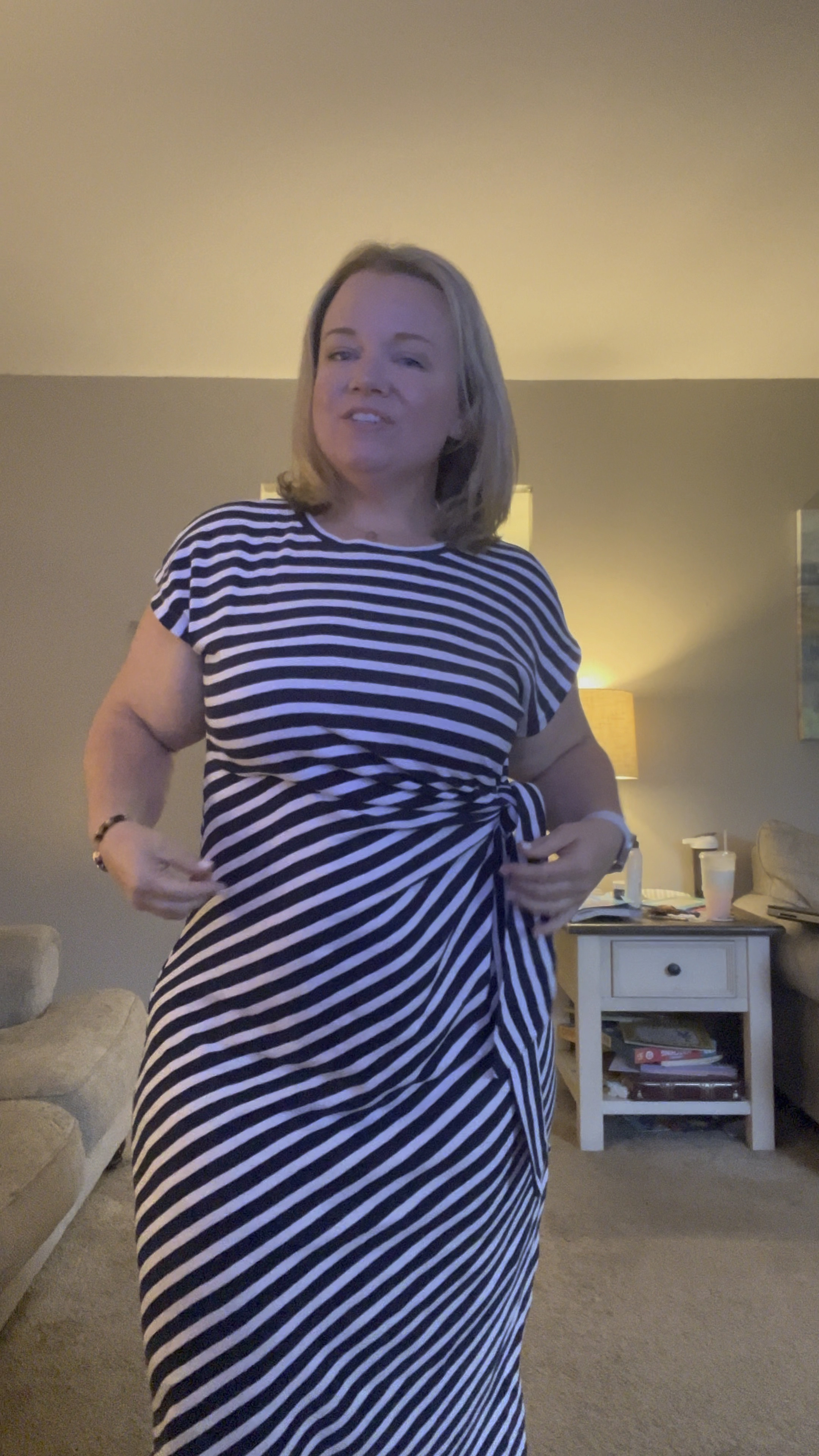 Love this cute, side tie dress.  Perfect for work, brunch, anything!


#LTKOver40 #LTKMidsize #LTKFindsUnder50