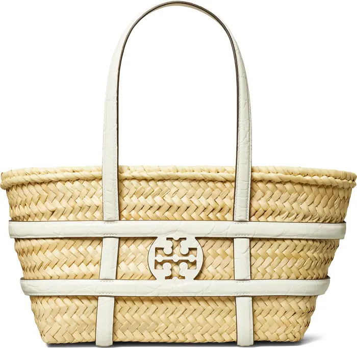 Tory Burch Ella Small Straw Basket Tote | Nordstrom | Nordstrom